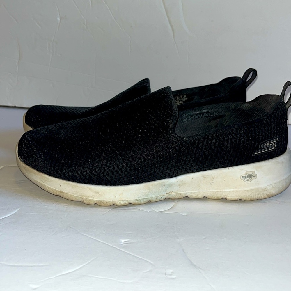 Sketchers black and white comfy memory foam Gola slip on sneakers Sz 8 - Picture 5 of 10